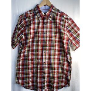 Dukes Sportswear Button Down Shirt,  Short‎ Sleeve SZ XL